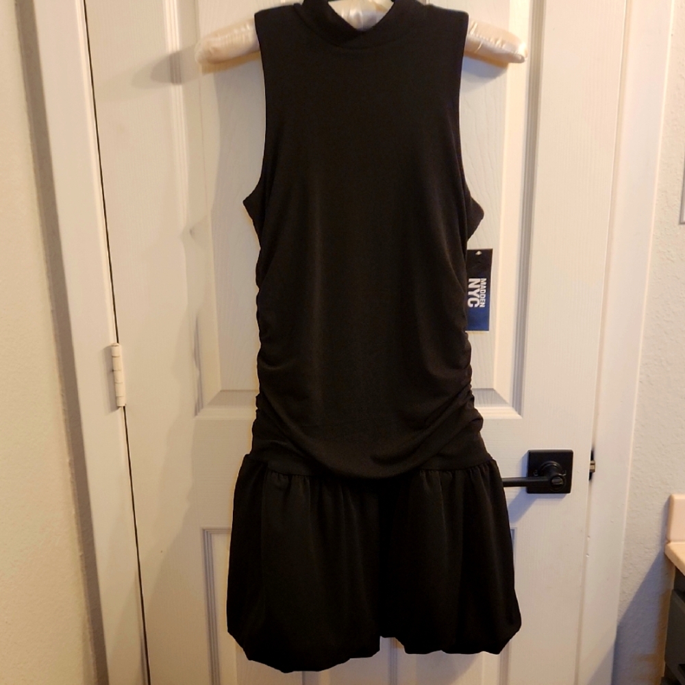 NWT Madden NYC Elegant Black Sleeveless Dress